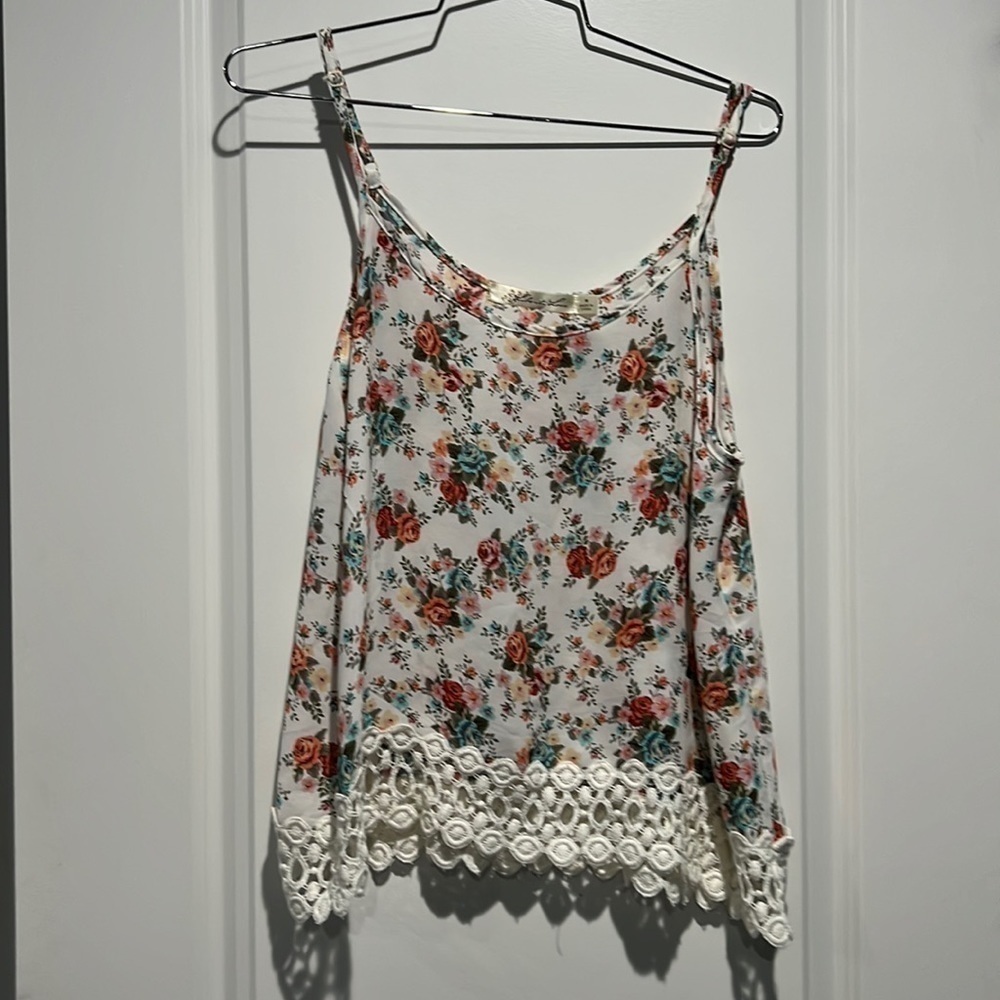 Liberty Love floral tank top. Size medium